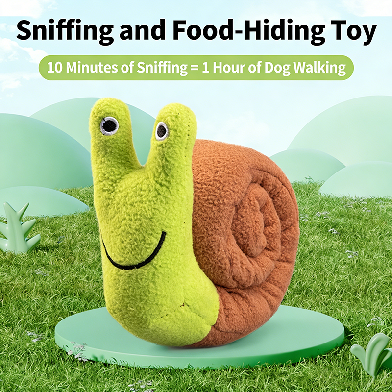 Dog Treat Puzzle Toy - Snail Design Pet Treat Hiding Toy