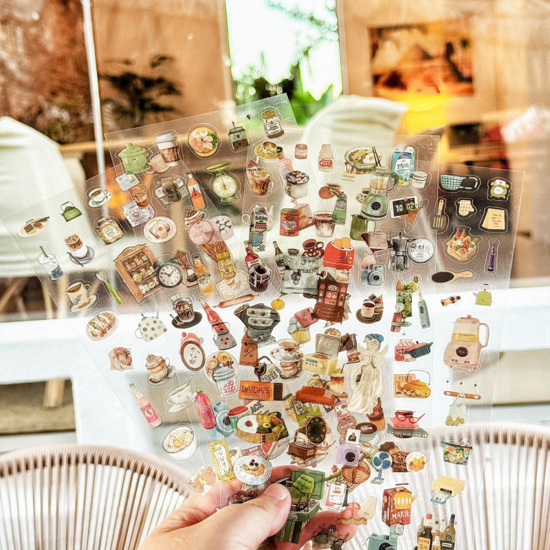 Pet Supplies Is Food - 4pcs/lot Cute Snack Stickers, Adorable Food
