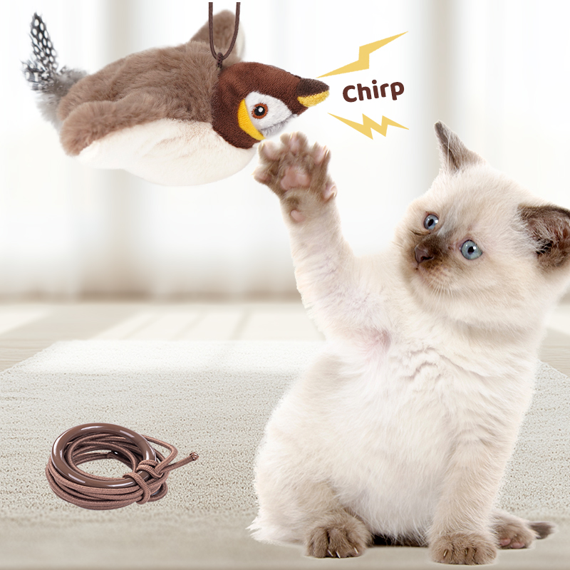 Catnip Toys - 1PC Interactive Cat Toys Rechargeable Chirping