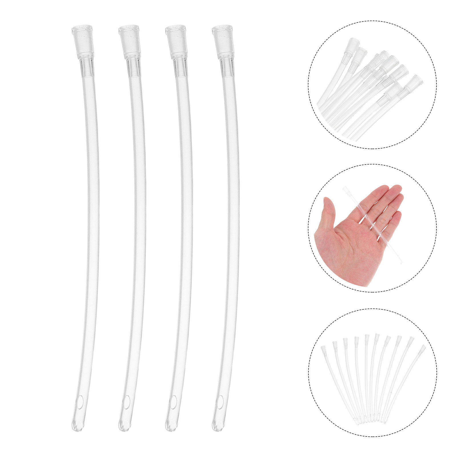 Pet Supplies In Store - 10Pcs Transparent Parrot Hand Feeder Tubes