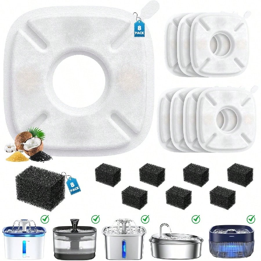 Pet Water Fountain - Cat Water Fountain Filters For Veken