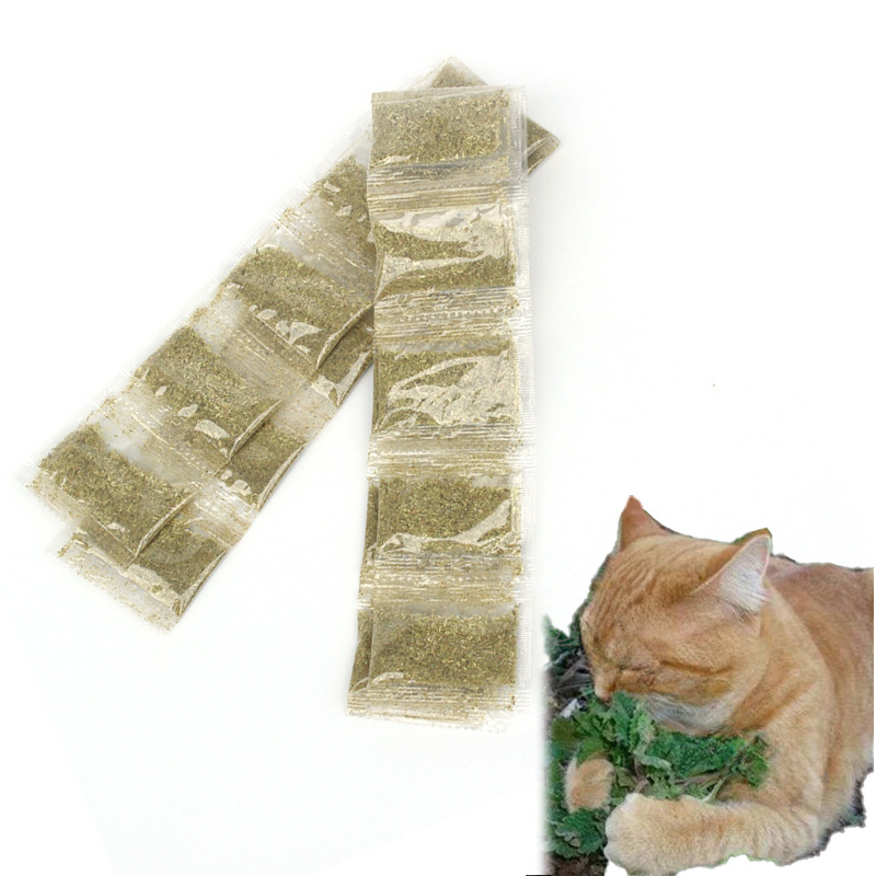 Catnip Toys - 10PCS Catnip Bags Cat Grass Chopped