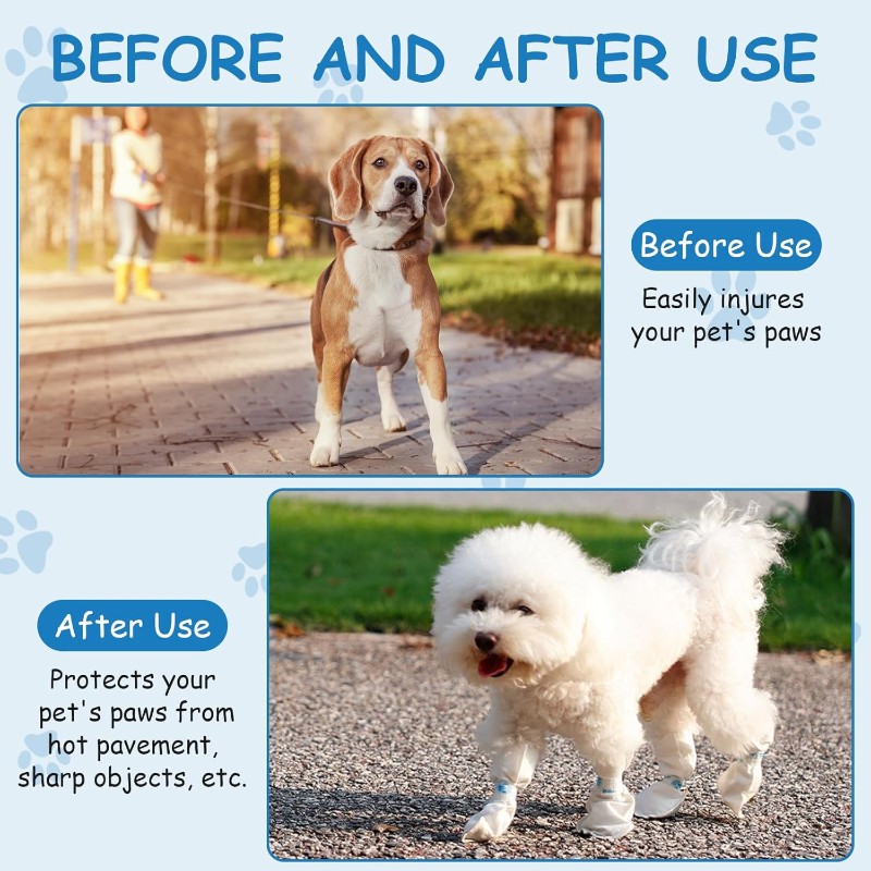 【CHRISTMAS 】Pet Disposable Sho - Dog Booties Paw Protector บทวิจารณ์และราคา