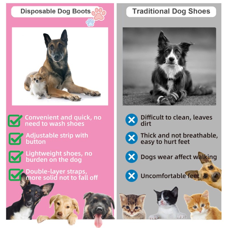 【CHRISTMAS 】Pet Disposable Sho - Dog Booties Paw Protector บทวิจารณ์และราคา