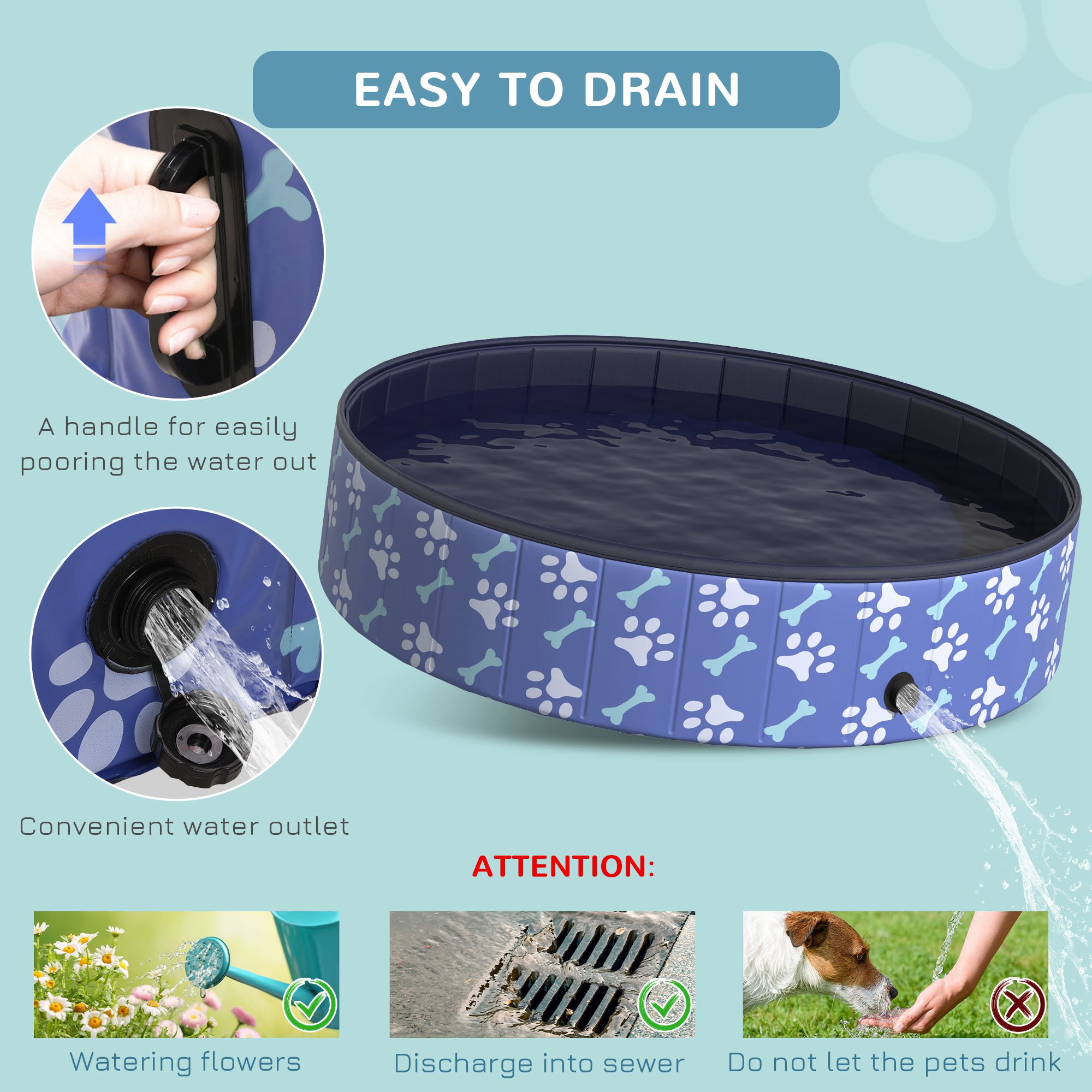 Foldable Pet Swimming Pool Eas - Pet Supplies In Store บทวิจารณ์และราคา