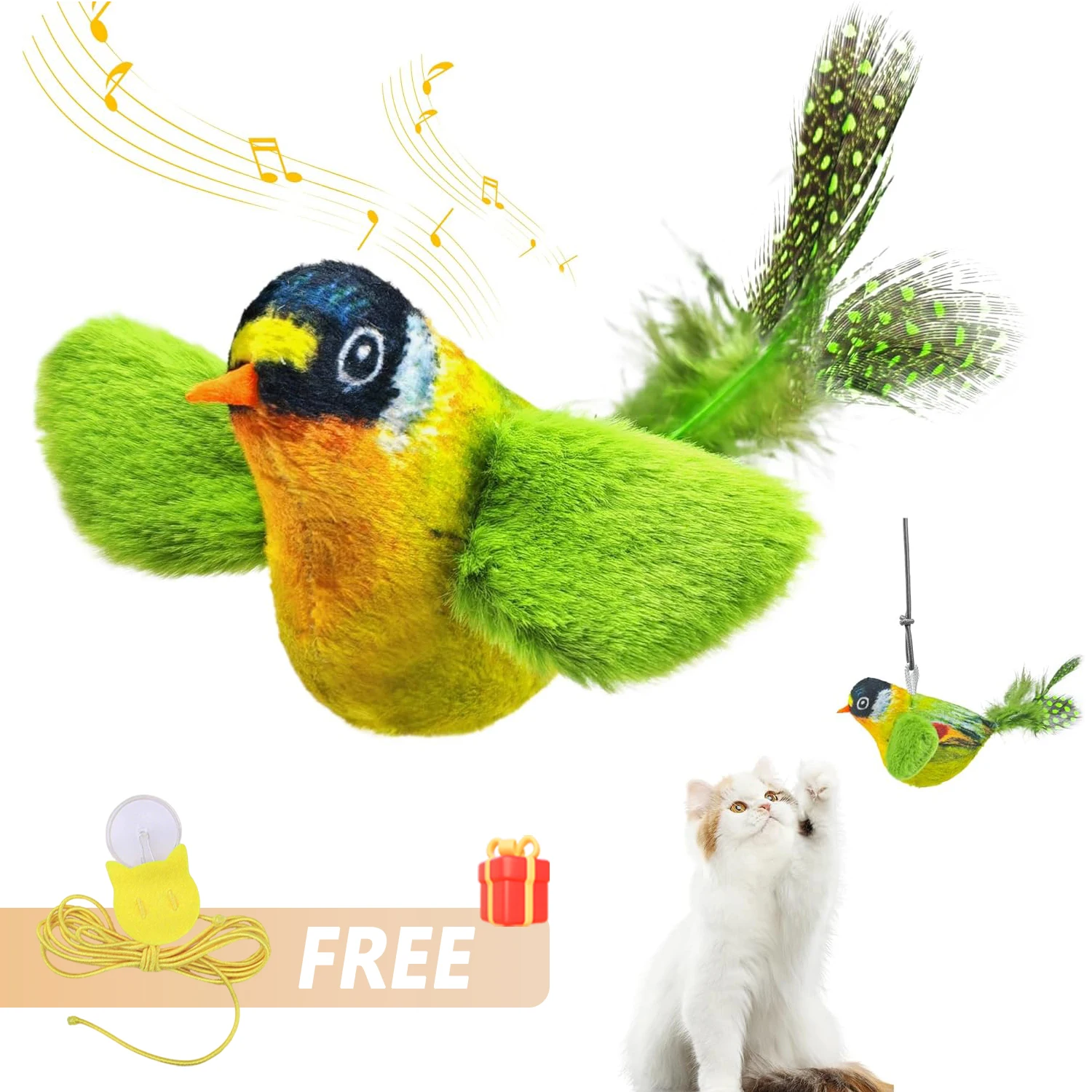 Simulation Bird Cat Toys Cats  - Catnip Toys บทวิจารณ์และราคา