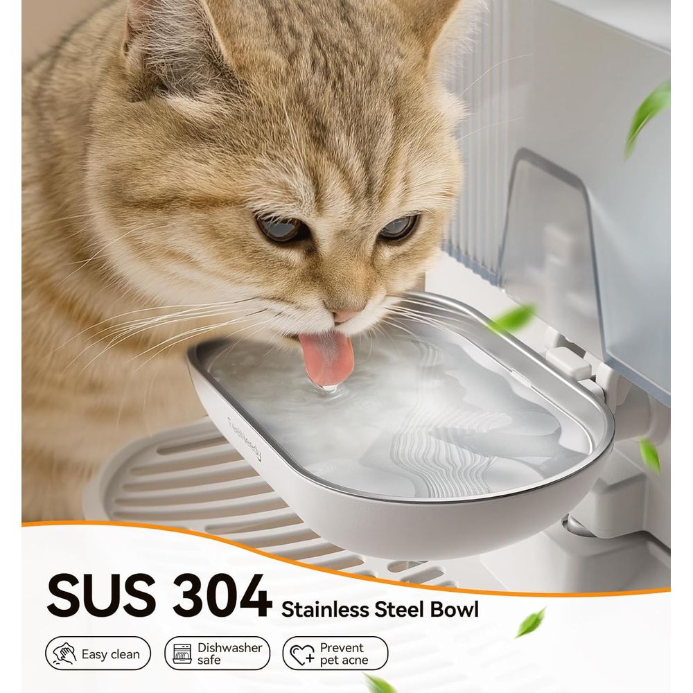 Stainless Steel Pet Water Foun - Pet Water Fountain บทวิจารณ์และราคา