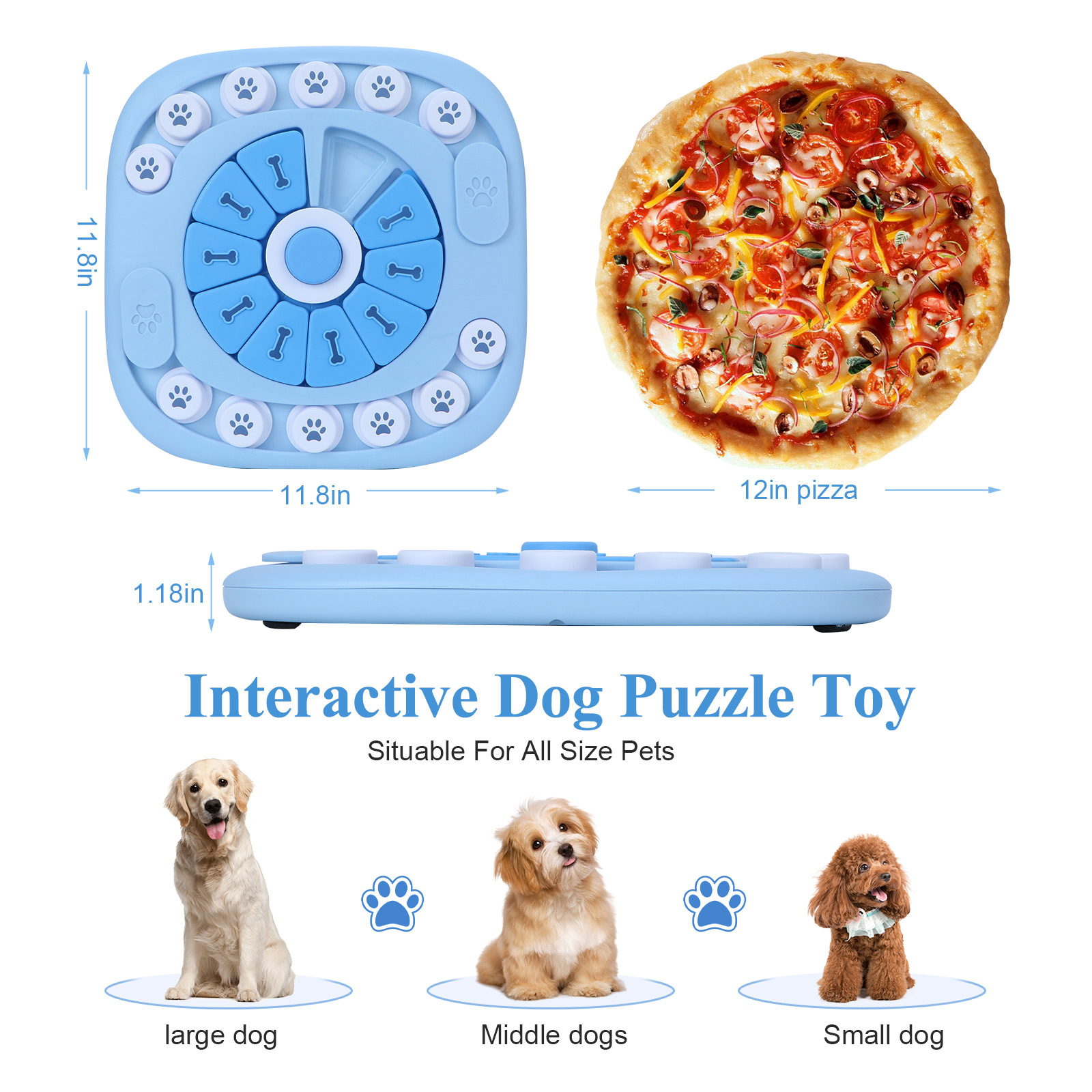 Dog Puzzle Toys Interactive Tr - Dog Treat Puzzle Toy บทวิจารณ์และราคา