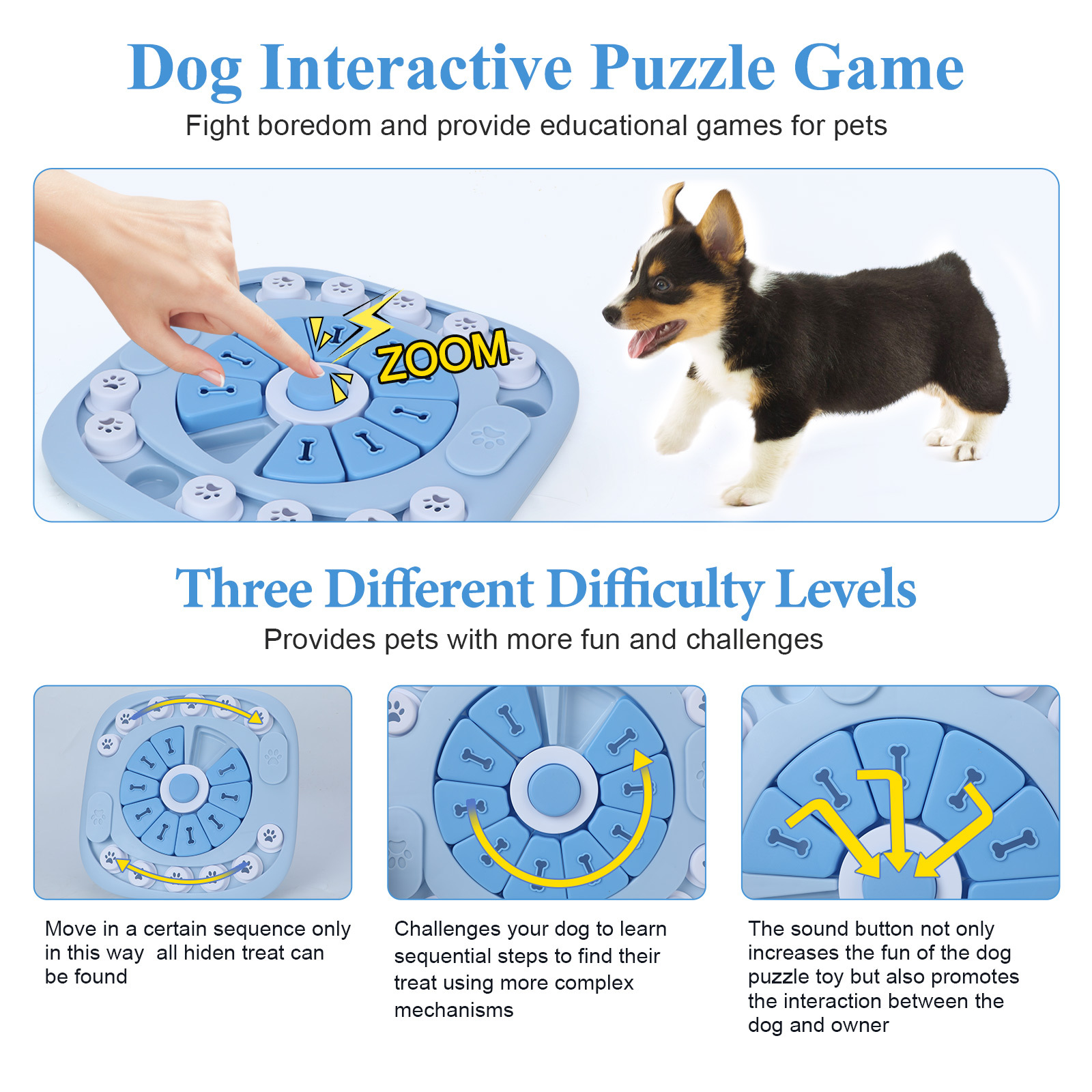Dog Puzzle Toys Interactive Tr - Dog Treat Puzzle Toy บทวิจารณ์และราคา