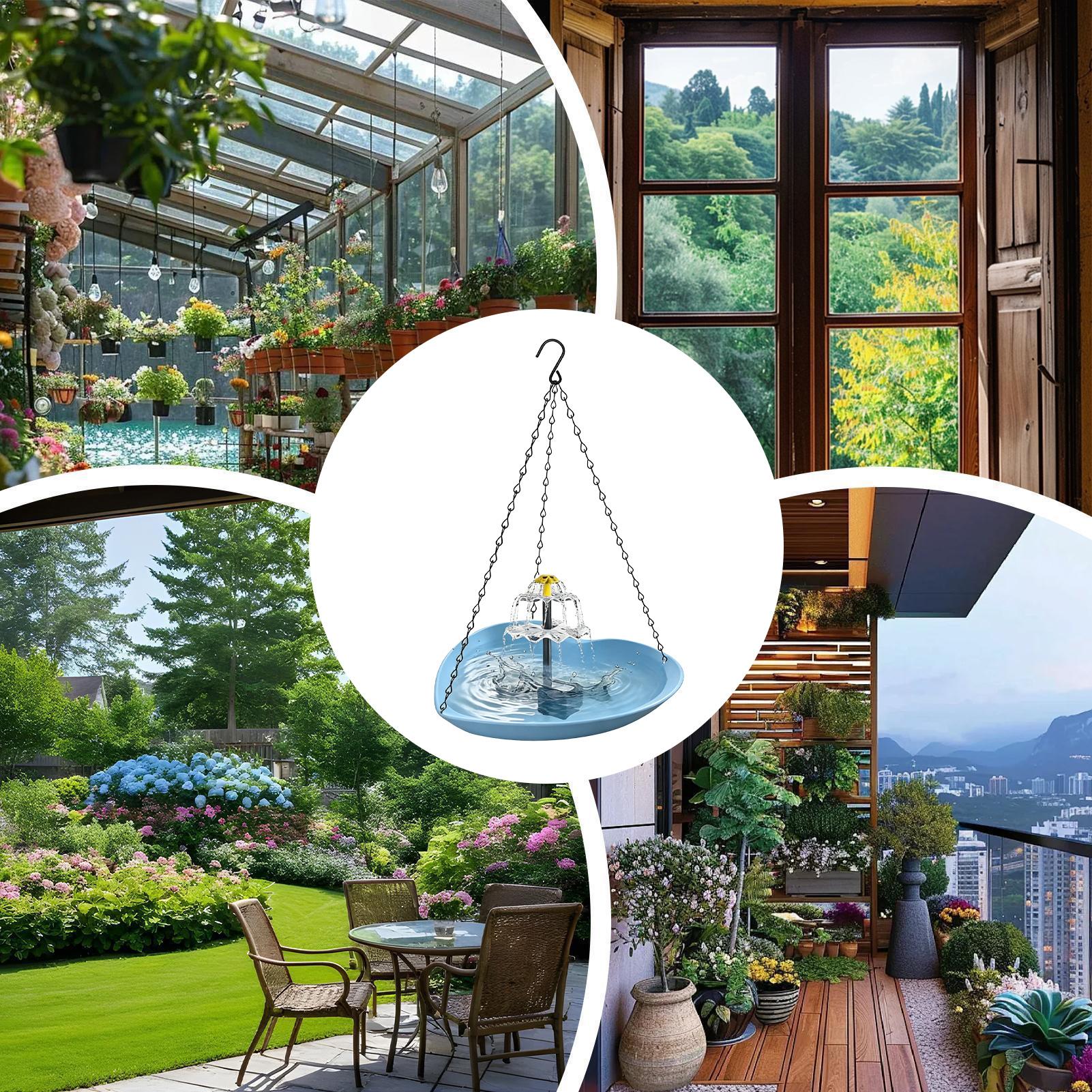 Birdbaths For Outdoors Solar P - Pet Water Fountain บทวิจารณ์และราคา