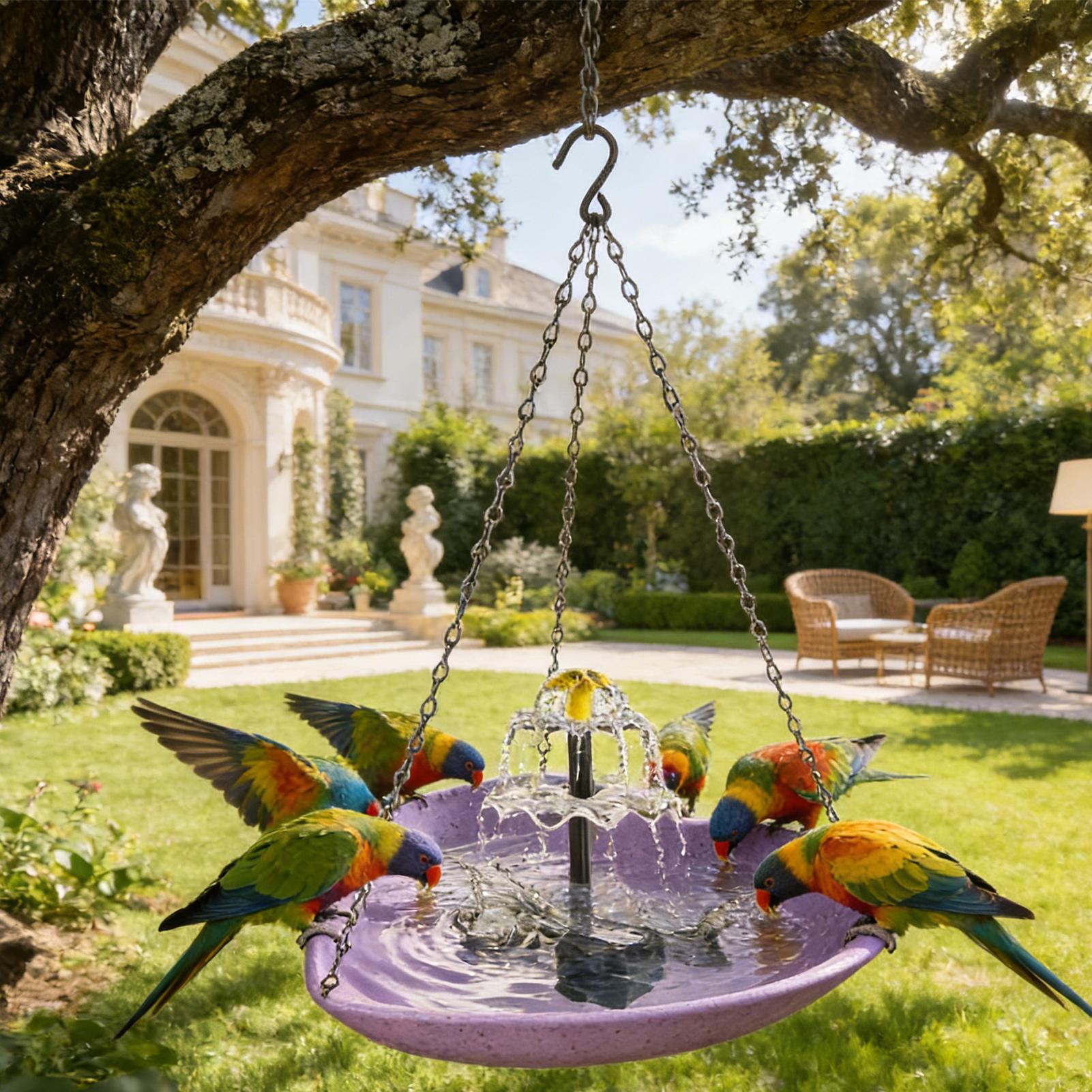Birdbaths For Outdoors Solar P - Pet Water Fountain บทวิจารณ์และราคา