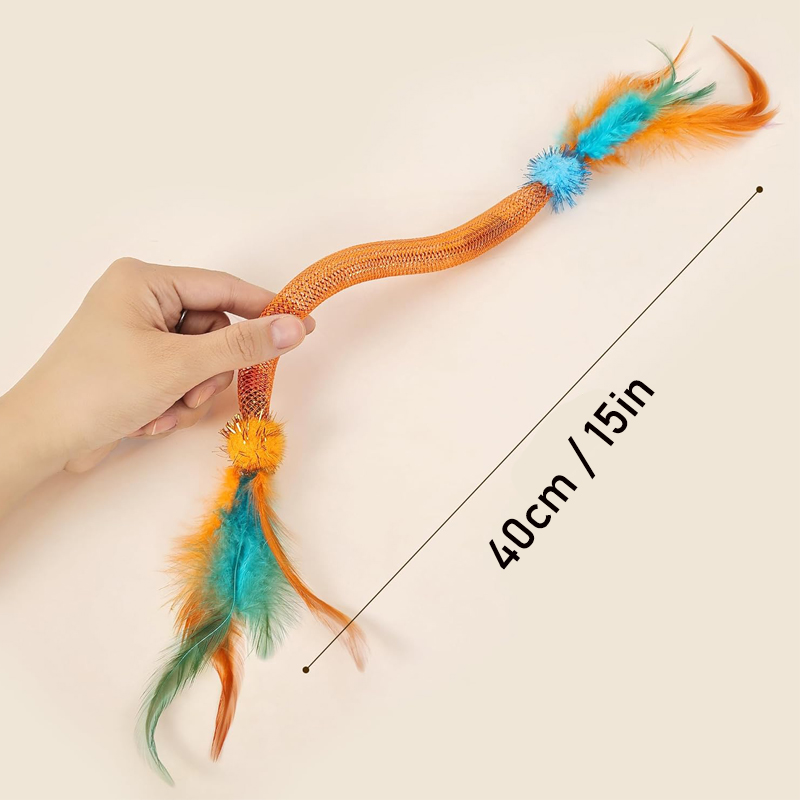 Feather Teasing Cat Stick Elas - Catnip Toys บทวิจารณ์และราคา