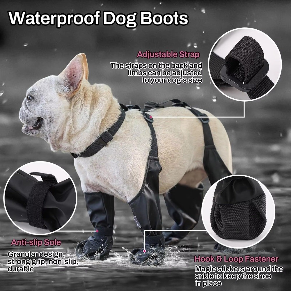 Anti-fall Waterproof Dog Shoes - Dog Booties Paw Protector บทวิจารณ์และราคา