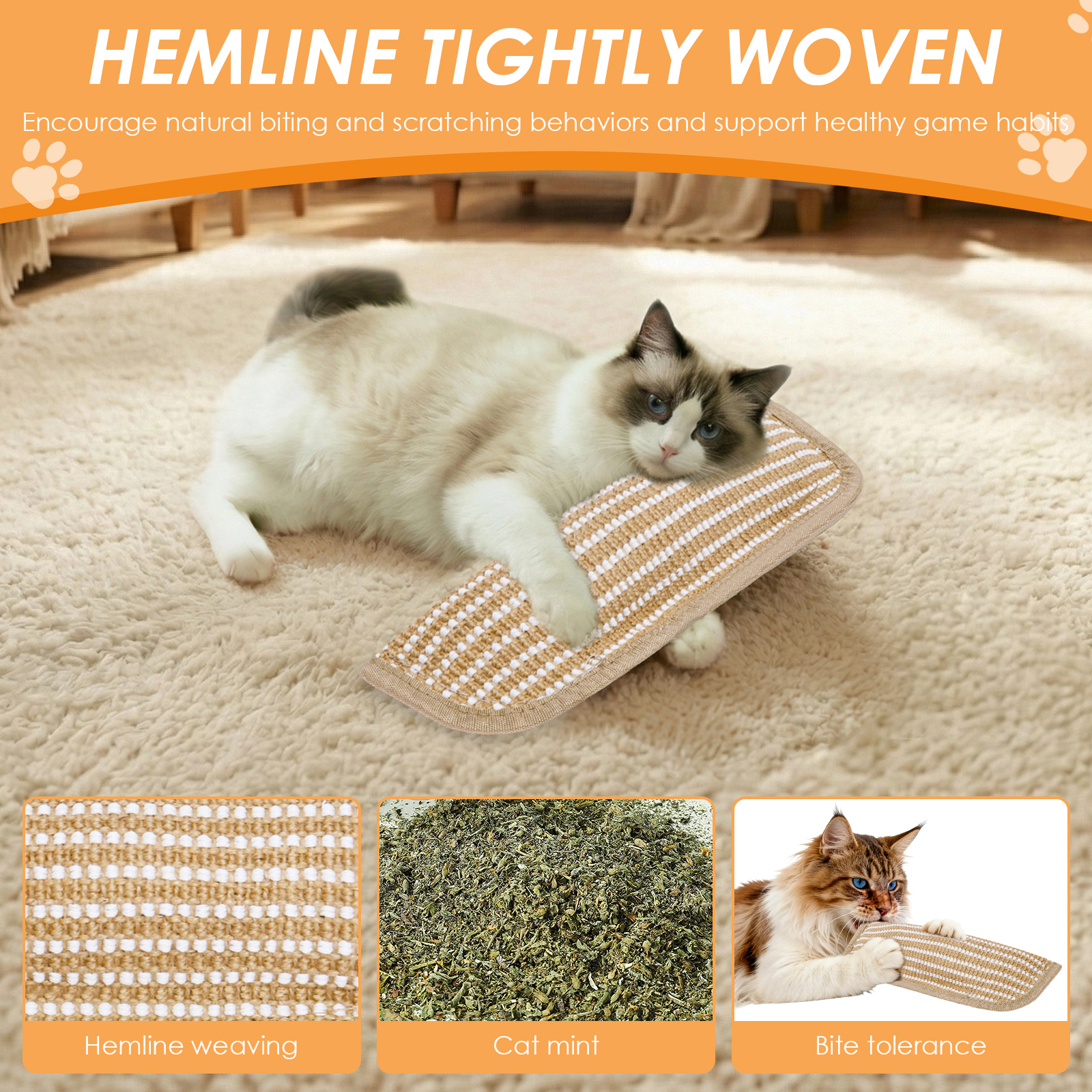 3Pcs Catnip Scratching Pillow  - Catnip Toys บทวิจารณ์และราคา