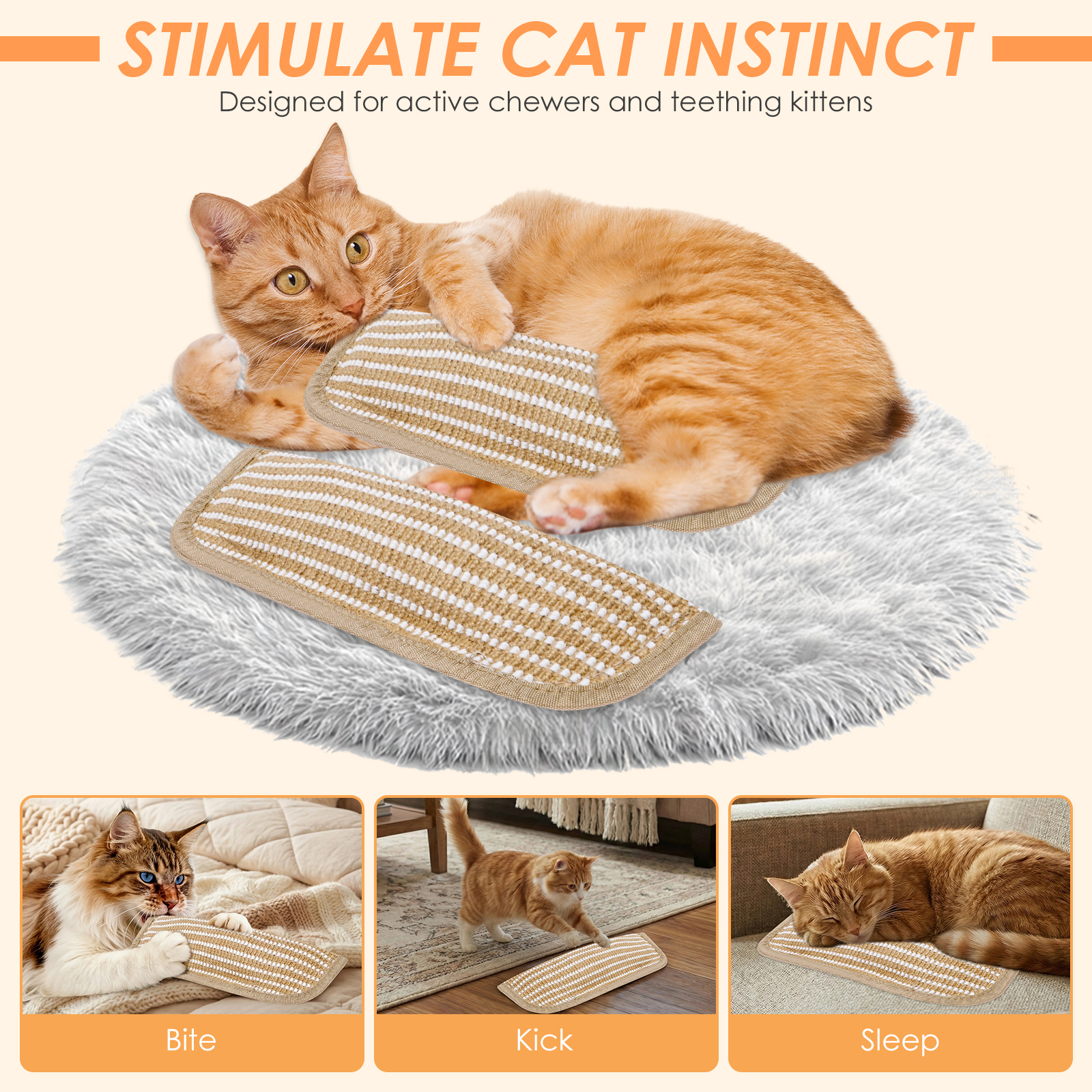 3Pcs Catnip Scratching Pillow  - Catnip Toys บทวิจารณ์และราคา