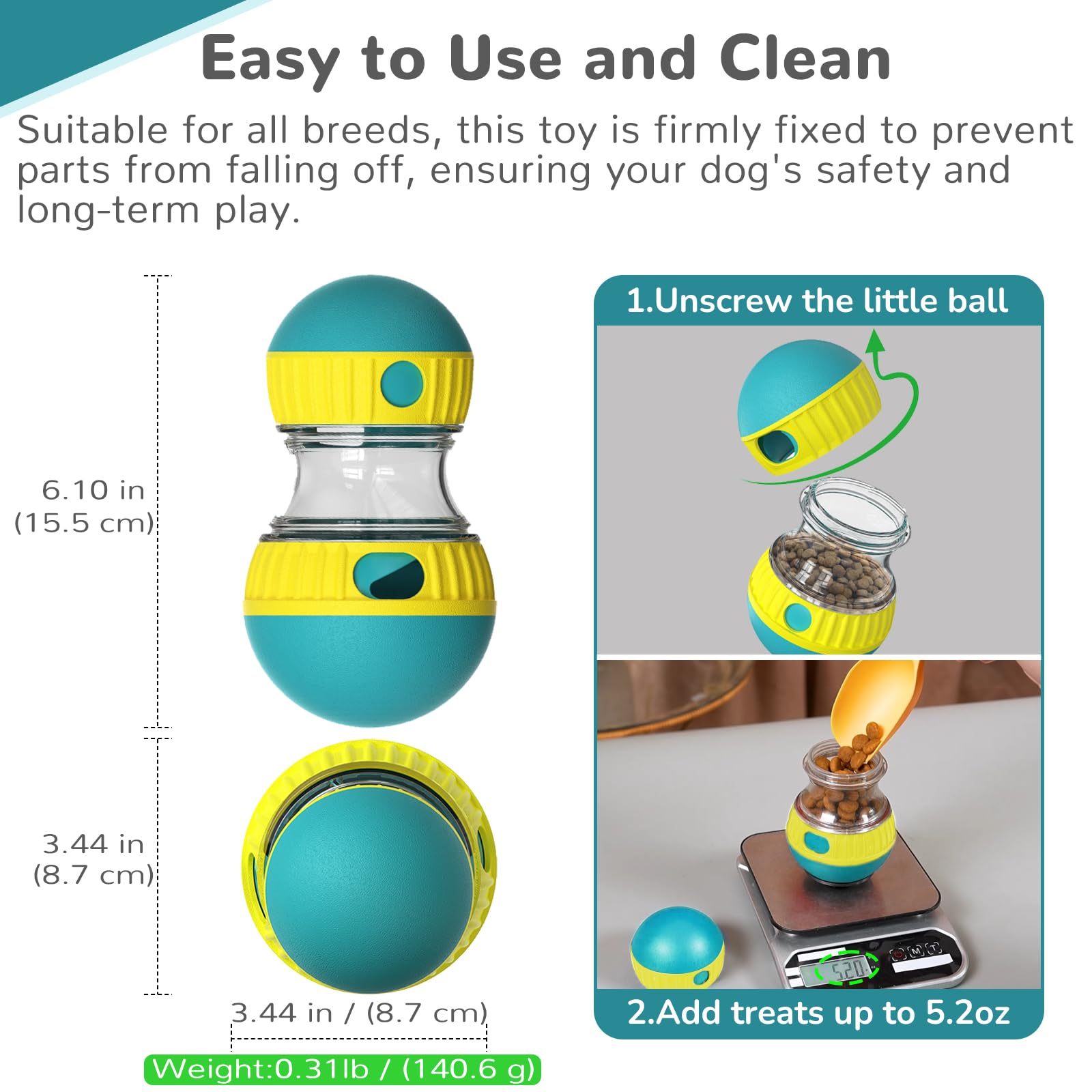 Dog Toys & Adjustable Slow Fee - Dog Treat Puzzle Toy บทวิจารณ์และราคา