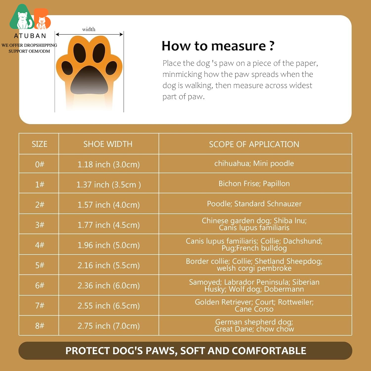 ATUBAN Dog Shoes for Dogs,Wate - Dog Booties Paw Protector บทวิจารณ์และราคา