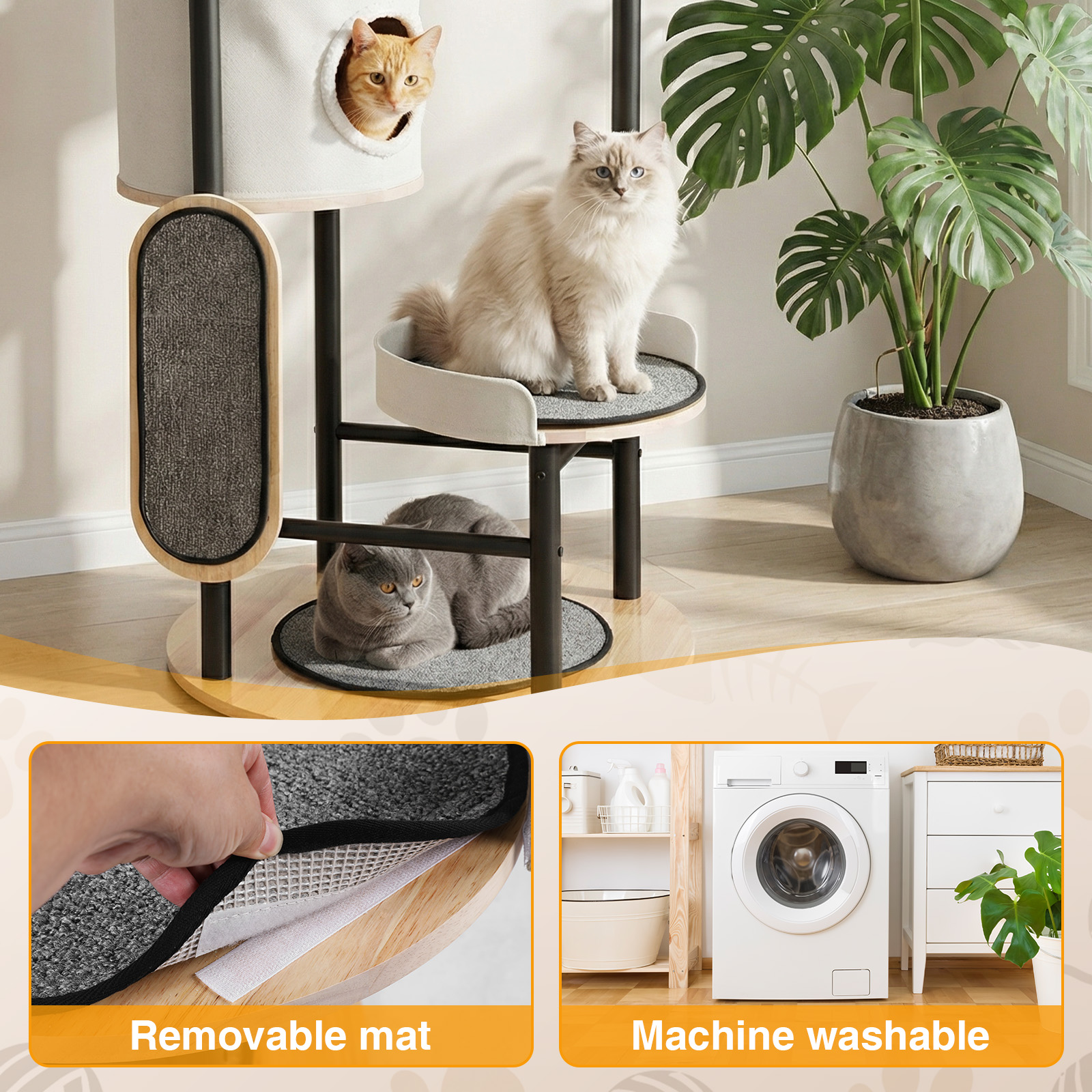 66-Inch Cat Tree with Scratchi - Pet X Supplies & Tack บทวิจารณ์และราคา