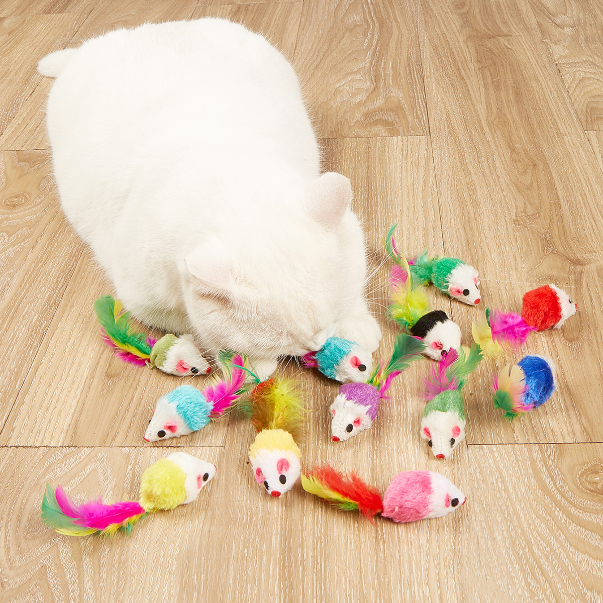 10 Pcs Soft Fleece False Mouse - Catnip Toys บทวิจารณ์และราคา