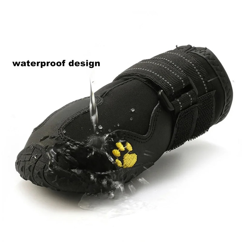 4Pcs Waterproof Dog Shoes Anti - Dog Booties Paw Protector บทวิจารณ์และราคา