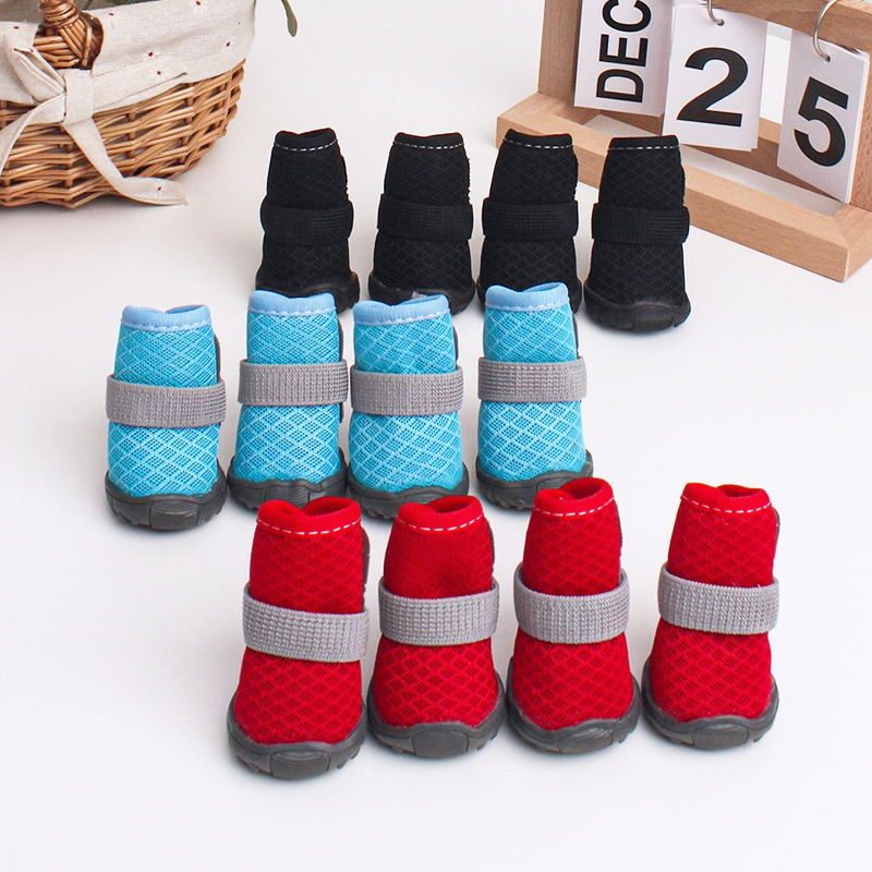 4pcs All Season Dog Shoes Brea - Dog Booties Paw Protector บทวิจารณ์และราคา