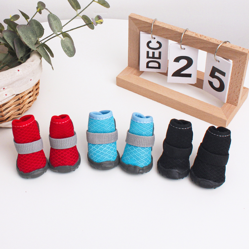 4pcs All Season Dog Shoes Brea - Dog Booties Paw Protector บทวิจารณ์และราคา