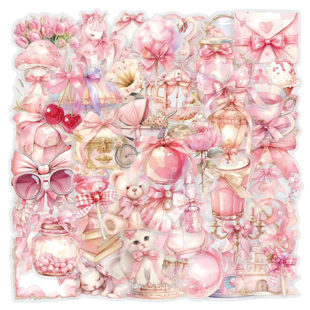 60 PCS Pink Coquette Sticker P - Pet Supplies In Store บทวิจารณ์และราคา