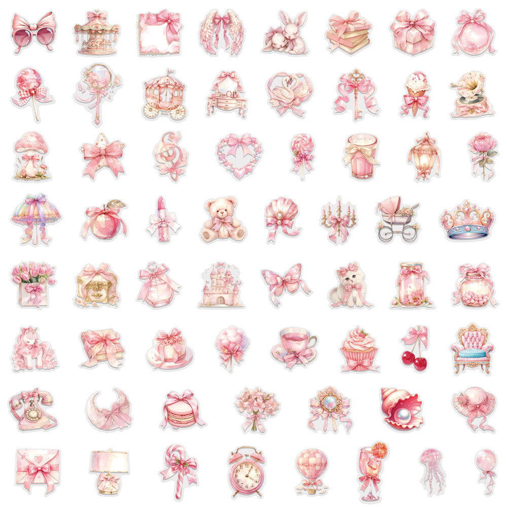 60 PCS Pink Coquette Sticker P - Pet Supplies In Store บทวิจารณ์และราคา