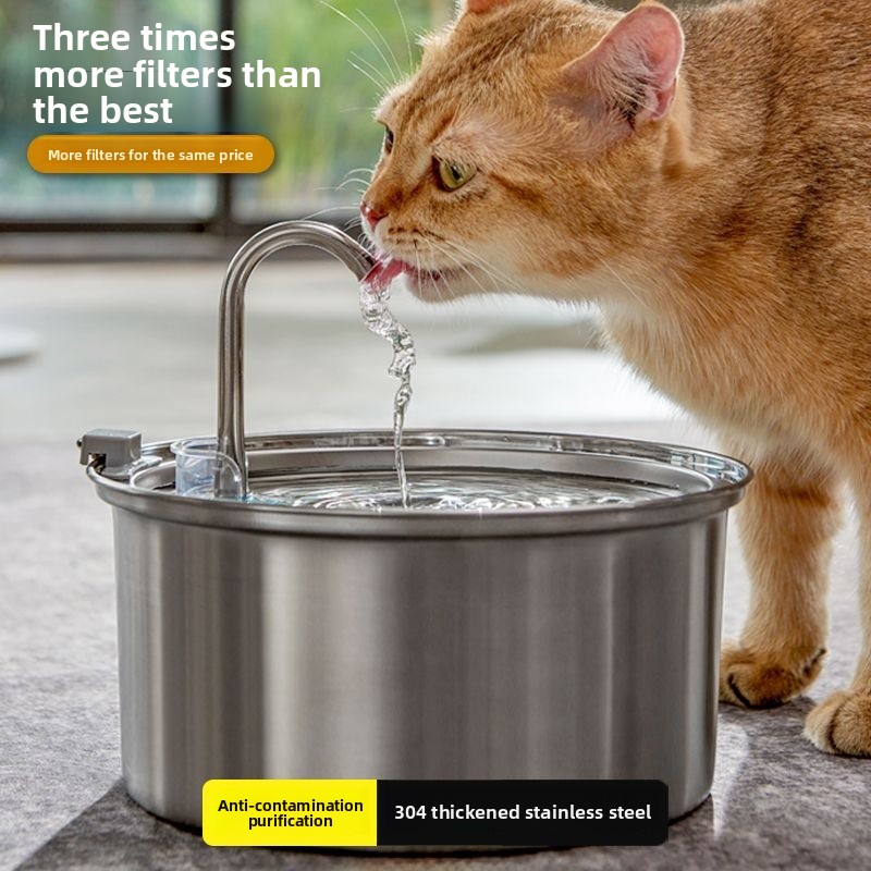 Thiened Stainl Steel  Drinking - Pet Water Fountain บทวิจารณ์และราคา