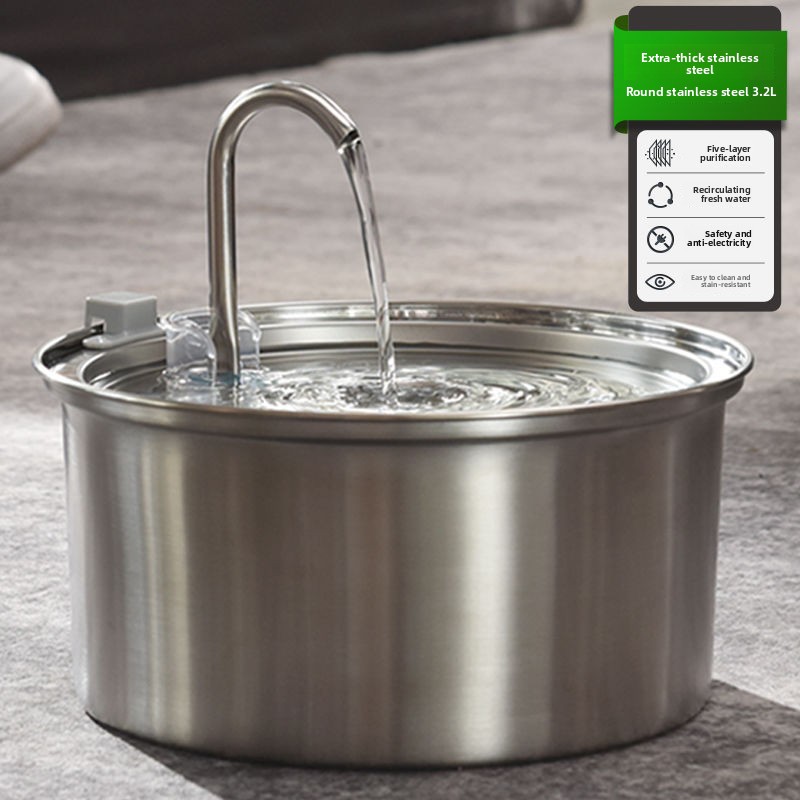 Thiened Stainl Steel  Drinking - Pet Water Fountain บทวิจารณ์และราคา