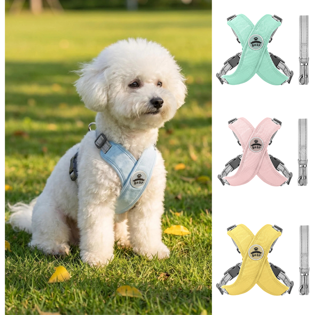 Pet Dog Harness and Leash Set  - Pet X Supplies & Tack บทวิจารณ์และราคา