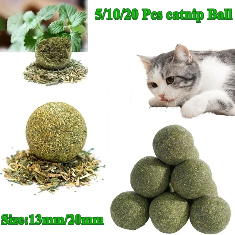 5/10/20Pcs Natural Catnip Ball - Catnip Toys บทวิจารณ์และราคา