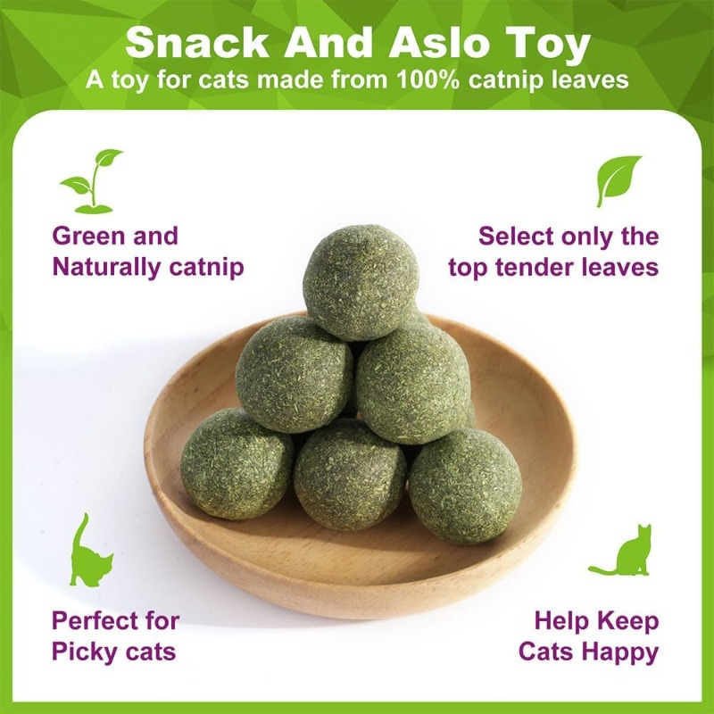 5/10/20Pcs Natural Catnip Ball - Catnip Toys บทวิจารณ์และราคา