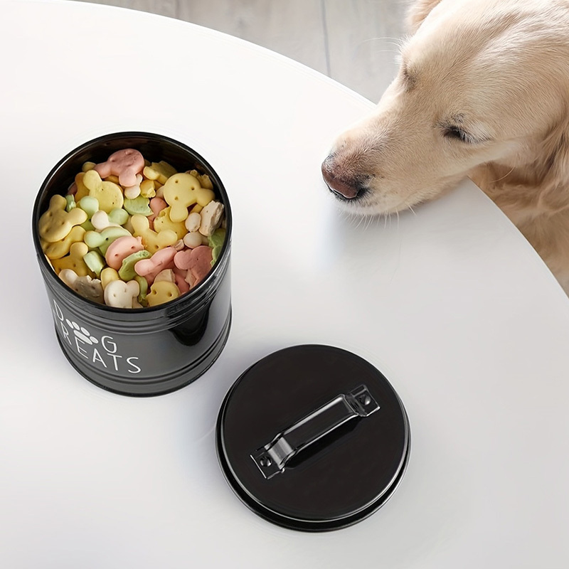 Metal Dog Treat Container Dog  - Pet Supplies Is Food บทวิจารณ์และราคา
