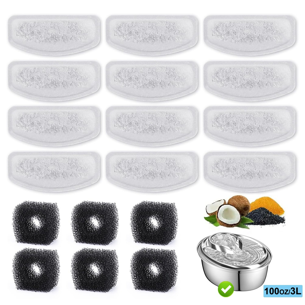 New User~12PCS Replacement Fil - Pet Water Fountain บทวิจารณ์และราคา
