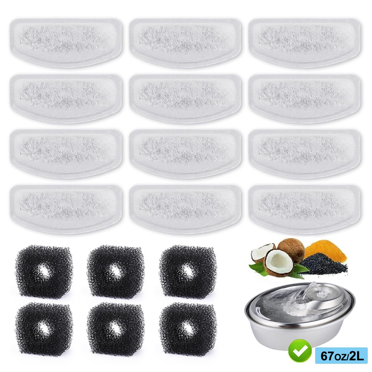 New User~12PCS Replacement Fil - Pet Water Fountain บทวิจารณ์และราคา