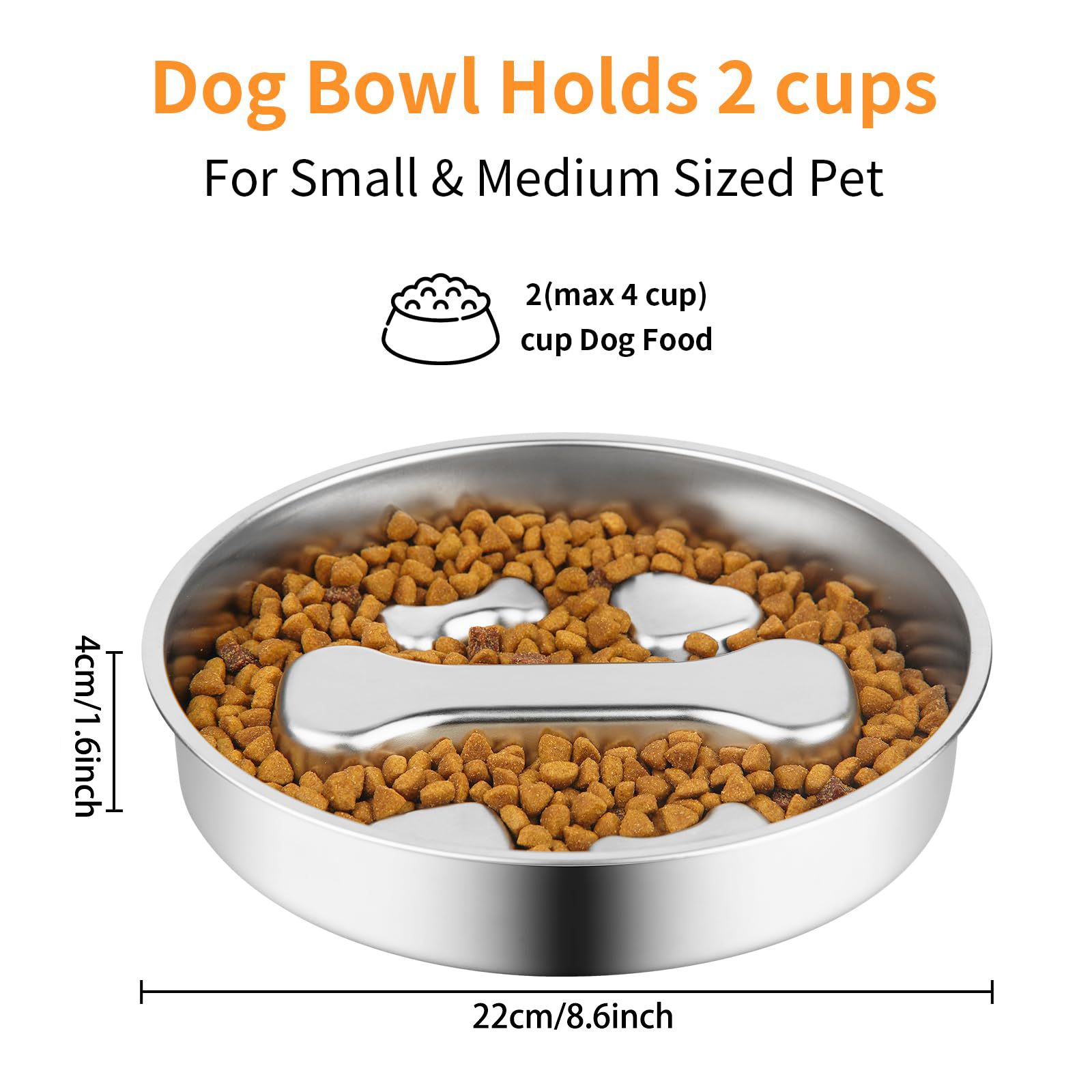 Slow Feeder Dog Bowl, Metal No - Dog Treat Puzzle Toy บทวิจารณ์และราคา