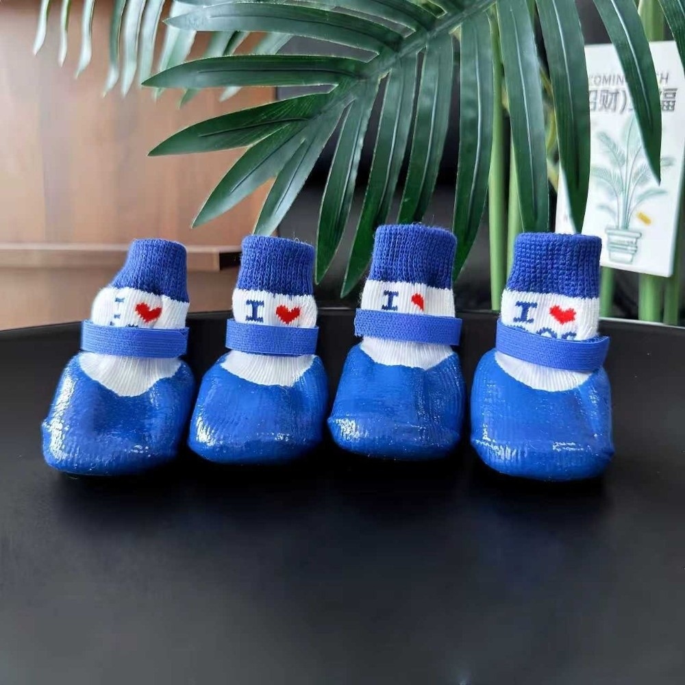 4 pieces/set Waterproof Pet So - Dog Booties Paw Protector บทวิจารณ์และราคา