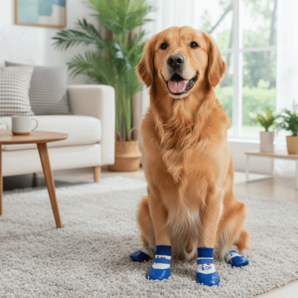 4 pieces/set Waterproof Pet So - Dog Booties Paw Protector บทวิจารณ์และราคา