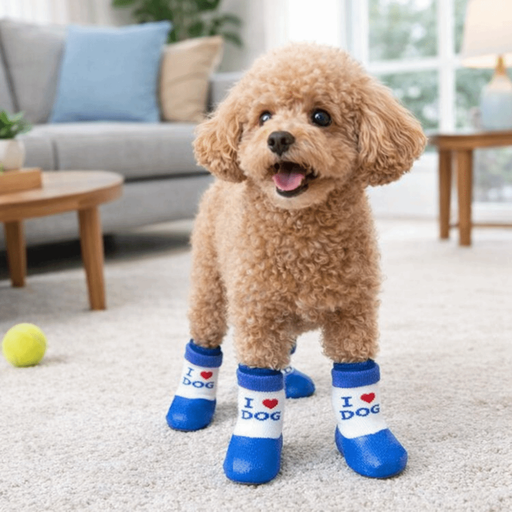 4 pieces/set Waterproof Pet So - Dog Booties Paw Protector บทวิจารณ์และราคา