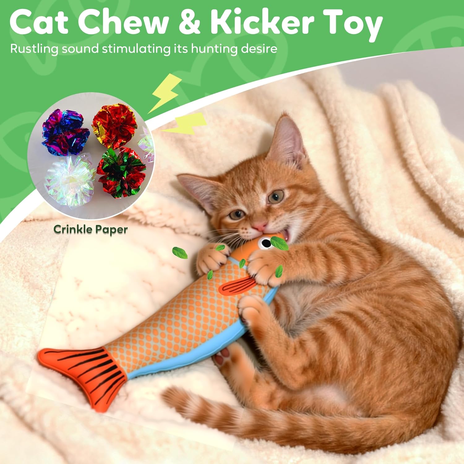 Saury Fish Catnip Toys, Soft C - Catnip Toys บทวิจารณ์และราคา