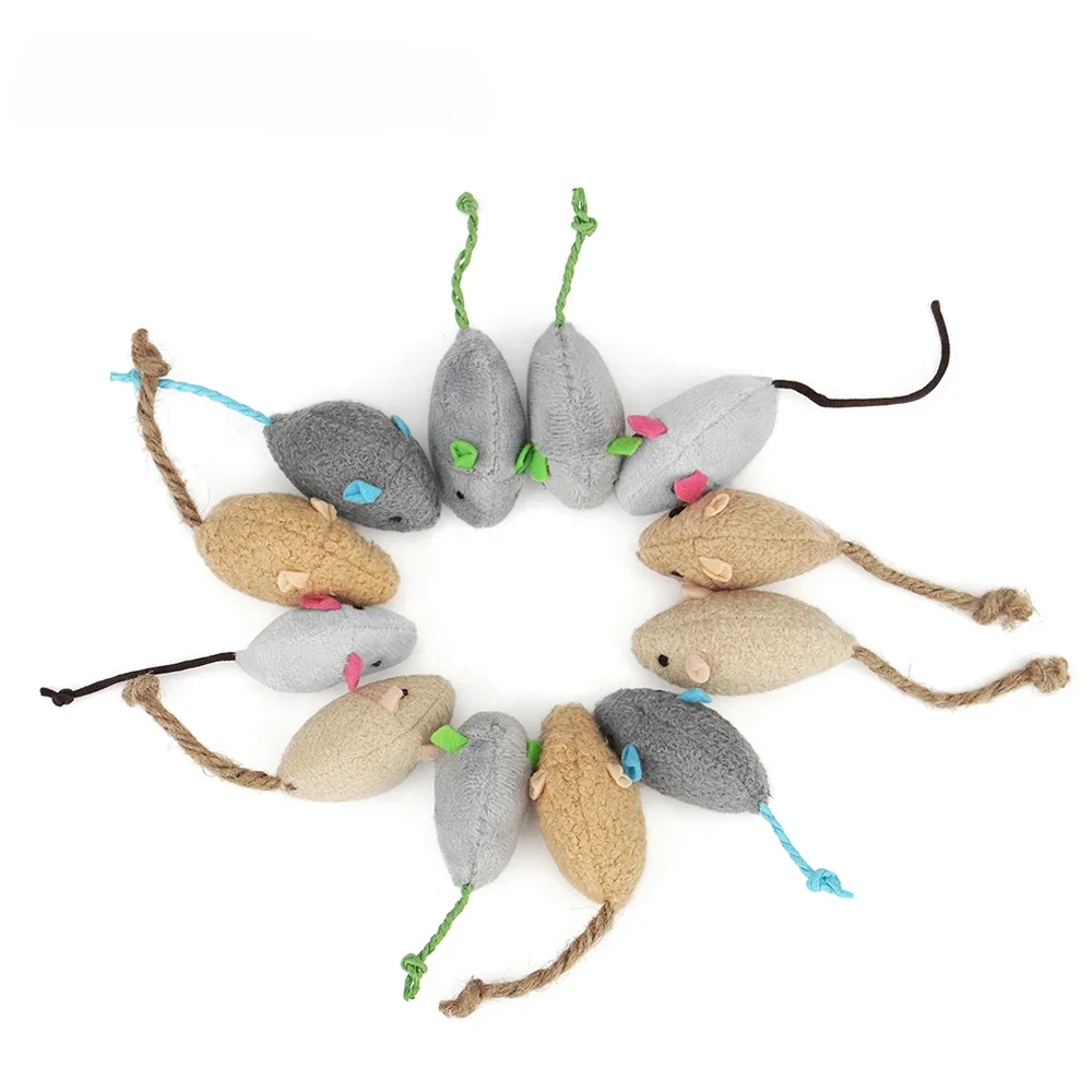 3/24Pcs Rattle Cat Mouse Toys  - Catnip Toys บทวิจารณ์และราคา