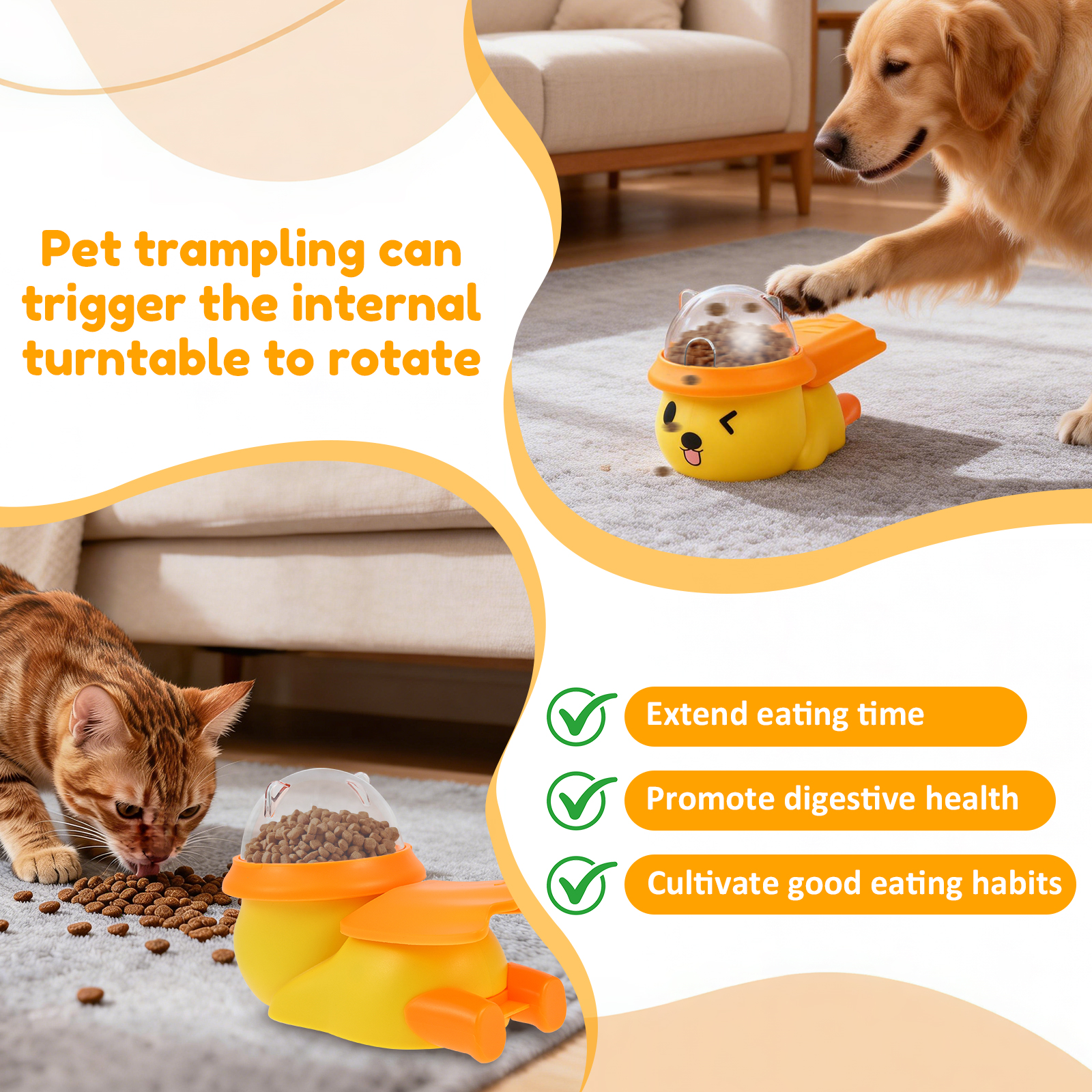 Interactive Pet Puzzle Feeder  - Dog Treat Puzzle Toy บทวิจารณ์และราคา