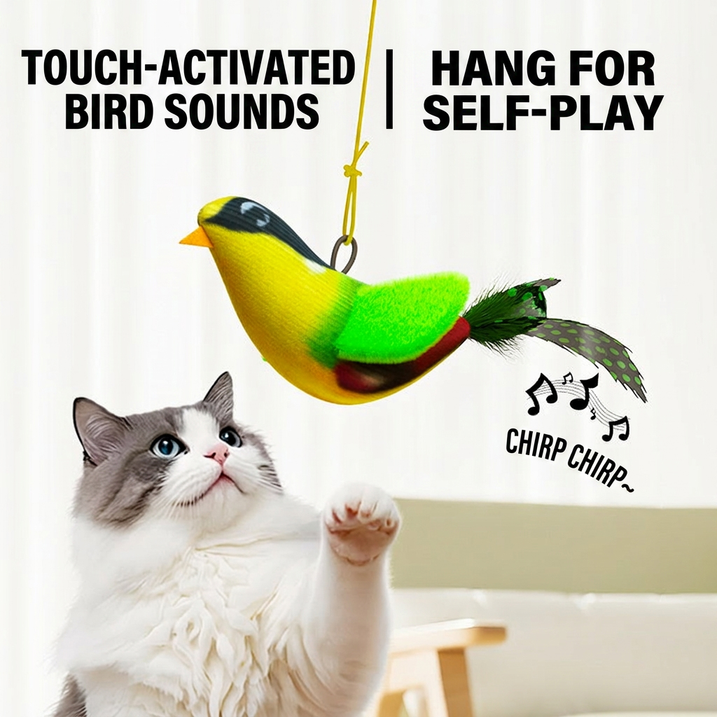 Indoor Interactive Birds Toy f - Catnip Toys บทวิจารณ์และราคา