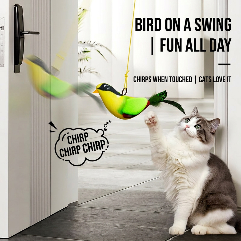 Indoor Interactive Birds Toy f - Catnip Toys บทวิจารณ์และราคา