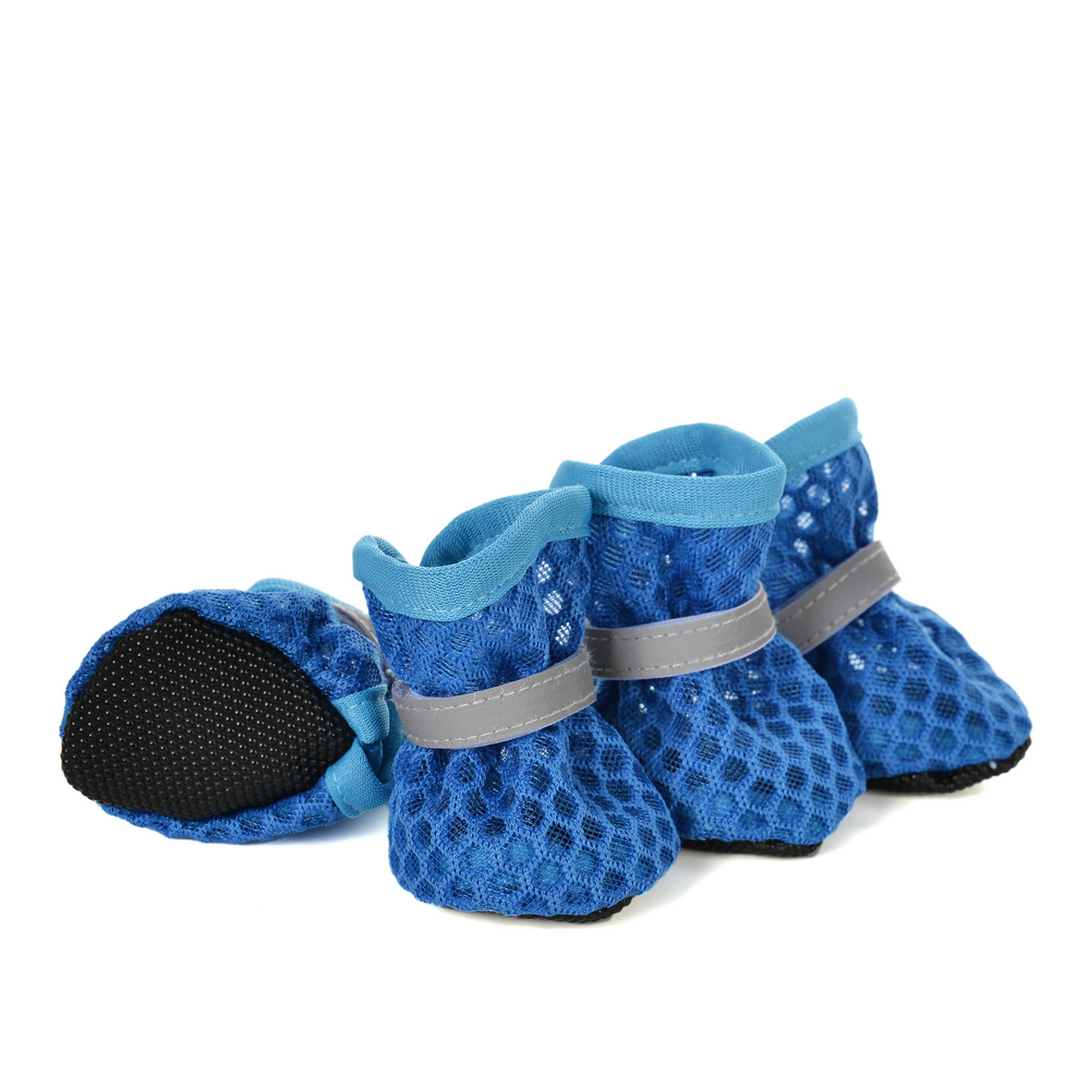 4pcs/set Summer Breathable Dog - Dog Booties Paw Protector บทวิจารณ์และราคา