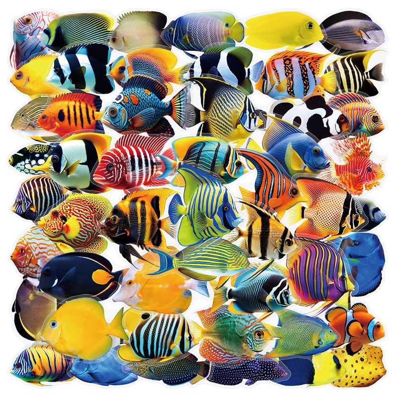 50PCS Colored Tropical Fish PE - Pet Supplies Fish บทวิจารณ์และราคา