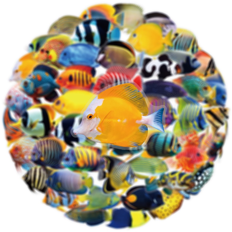 50PCS Colored Tropical Fish PE - Pet Supplies Fish บทวิจารณ์และราคา