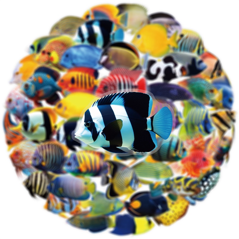 50PCS Colored Tropical Fish PE - Pet Supplies Fish บทวิจารณ์และราคา