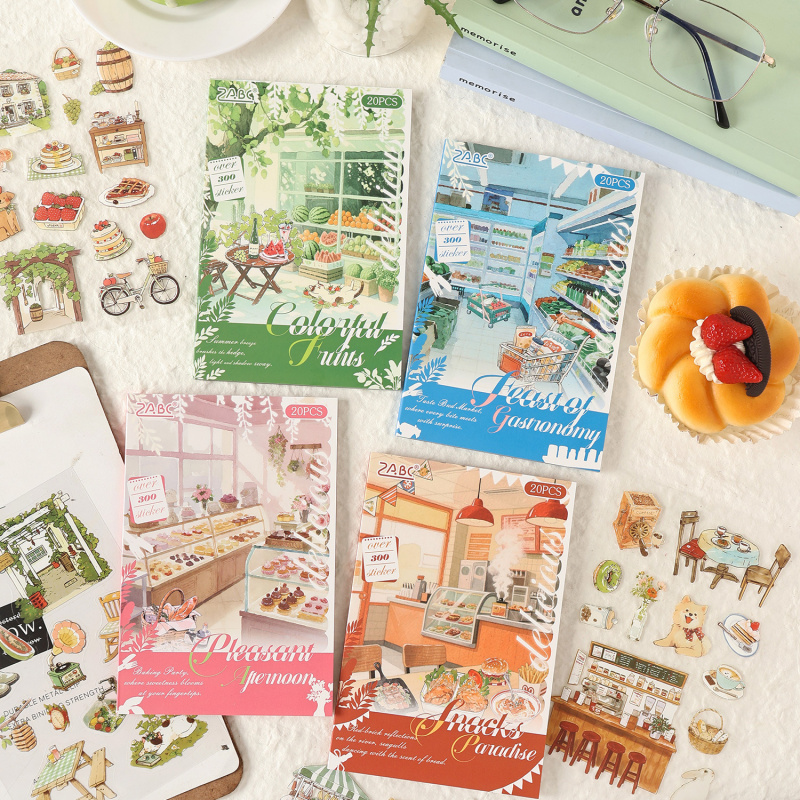 20-Sheet Die-Cut Stickers with - Pet Supplies Is Food บทวิจารณ์และราคา